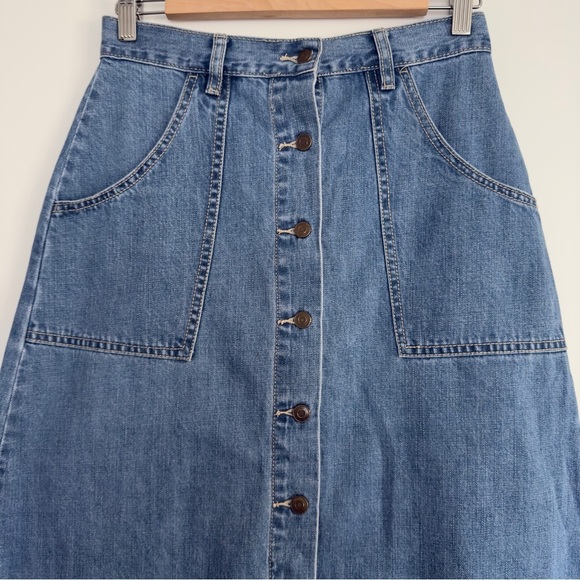 Free People button up A line skirt Size: 2 - Picture 2 of 5